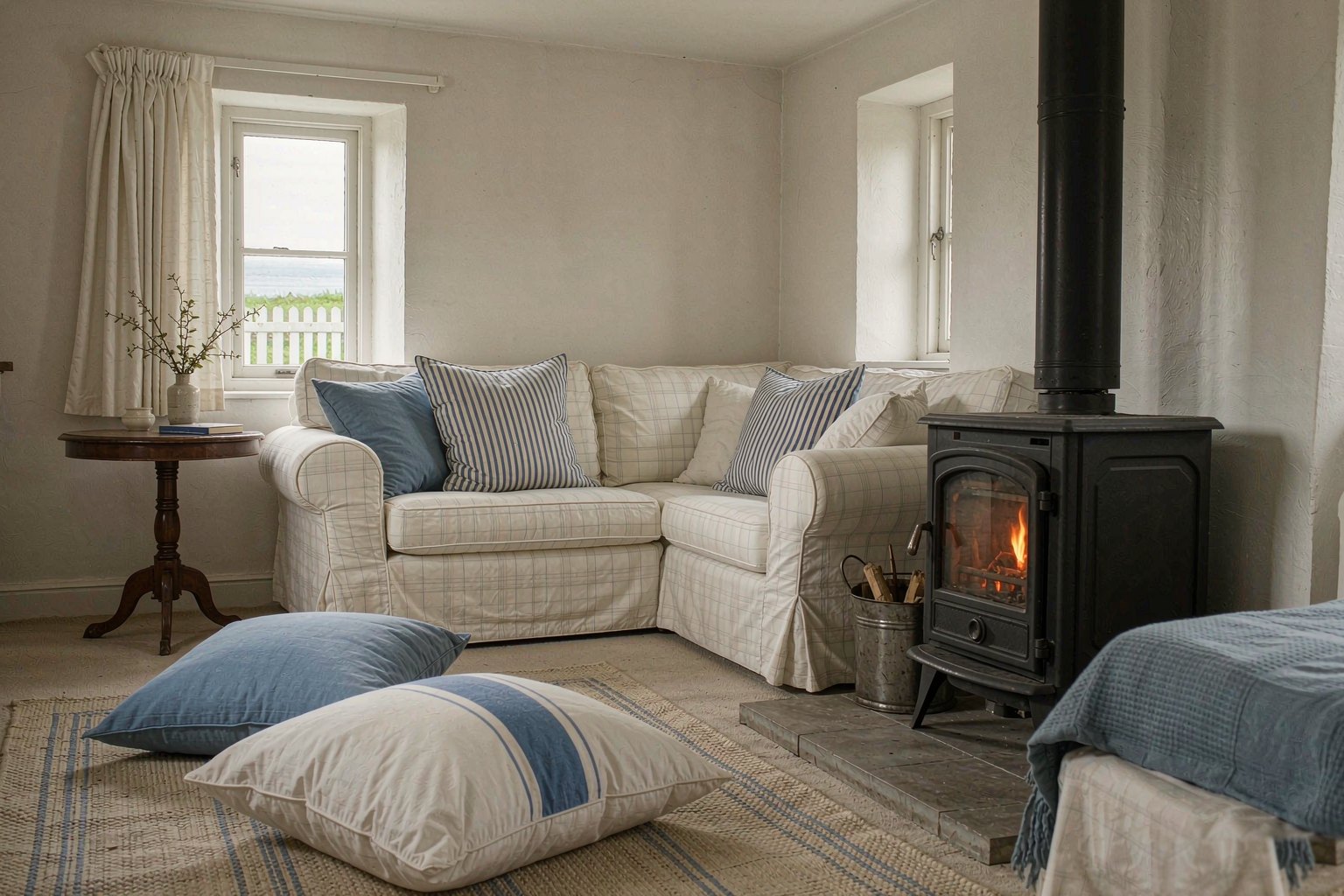 Coastal Holiday Cottage — interior and living space