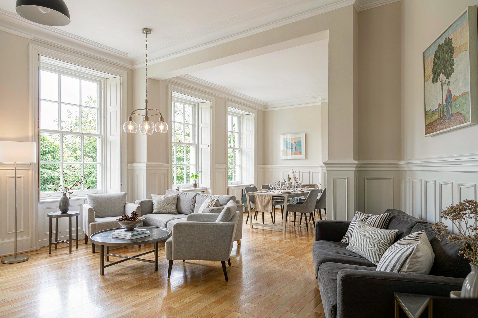 The Townhouse Two-Bedroom — interior and living space